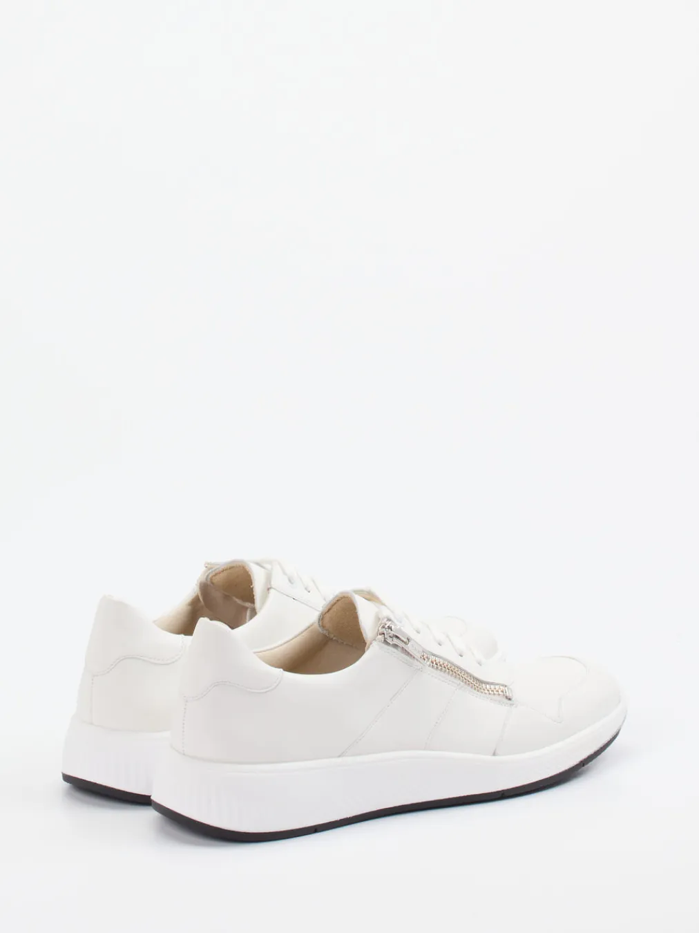 – Komfort-Sneaker aus Kalbleder Offwhite-Solidus Hot