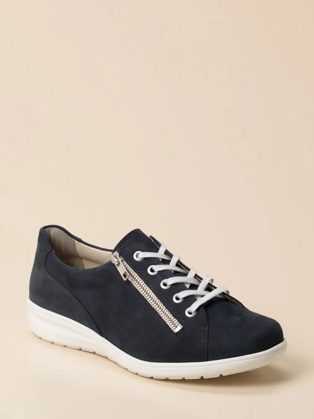 – Komfort-Sneaker aus Nubukleder dunkel-Solidus Best