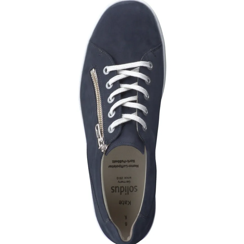 – Komfort-Sneaker aus Nubukleder dunkel-Solidus Best