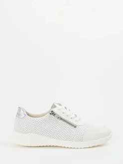 – Komfort-Sneaker aus Kalbleder Offwhite-Solidus