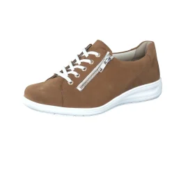 – Komfort-Sneaker aus Nubukleder cognac-Solidus Sale