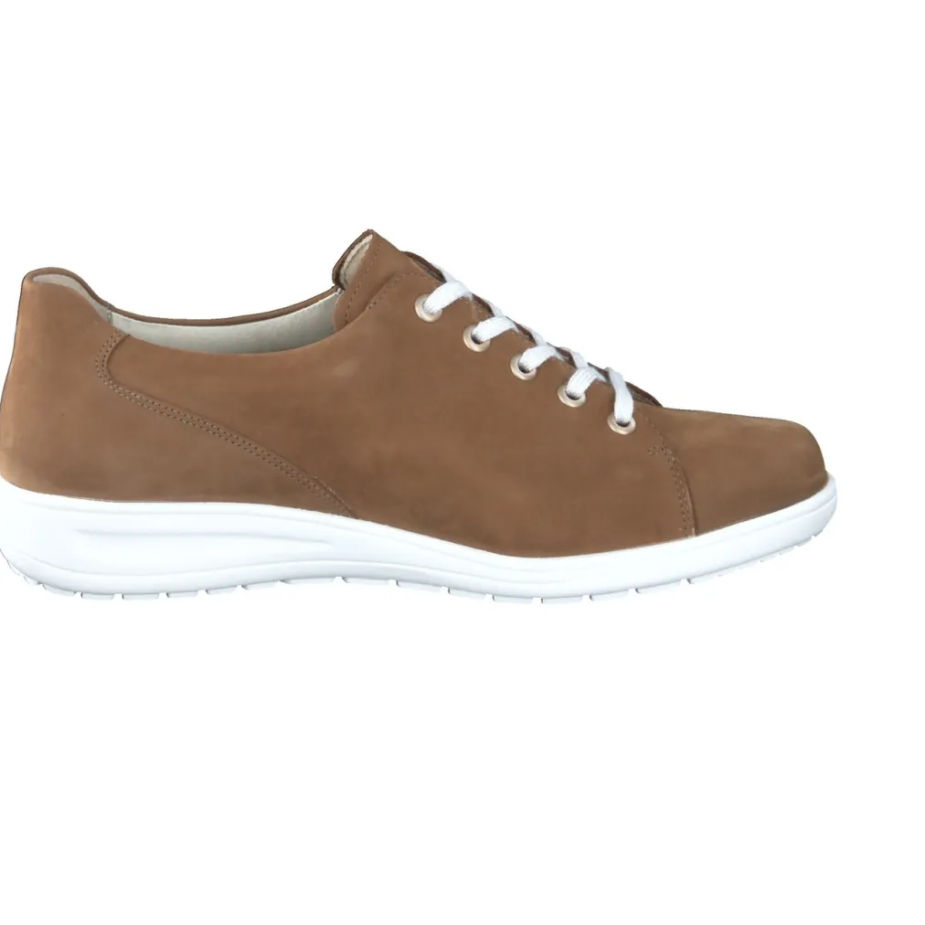 – Komfort-Sneaker aus Nubukleder cognac-Solidus Sale
