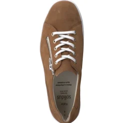 – Komfort-Sneaker aus Nubukleder cognac-Solidus Sale