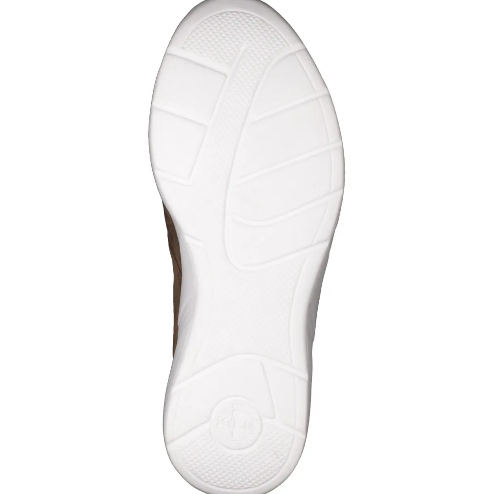 – Komfort-Sneaker aus Nubukleder cognac-Solidus