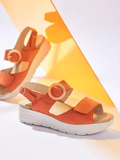 – Sandale aus Nubukleder-Solidus New