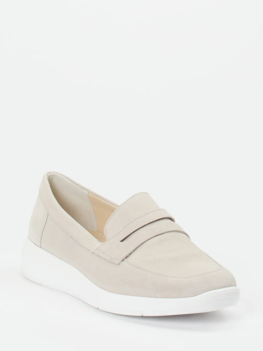 – Slipper aus Veloursleder in Cremebeige-Solidus Online