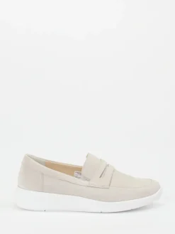 – Slipper aus Veloursleder in Cremebeige-Solidus Online