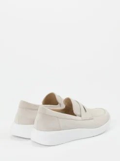 – Slipper aus Veloursleder in Cremebeige-Solidus Online