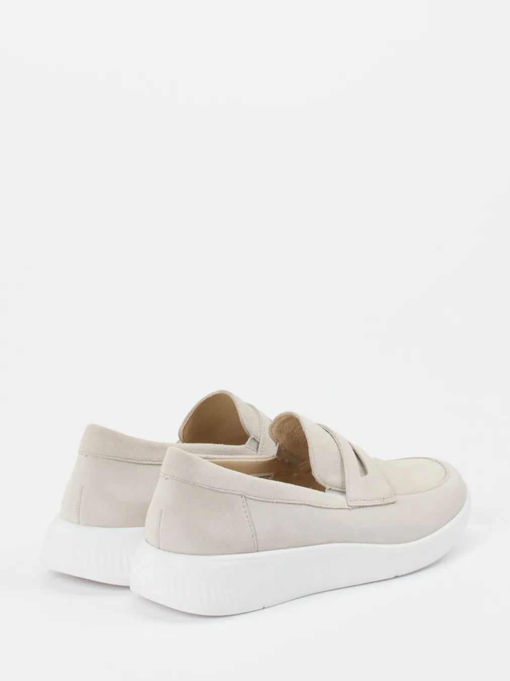 – Slipper aus Veloursleder in Cremebeige-Solidus Online