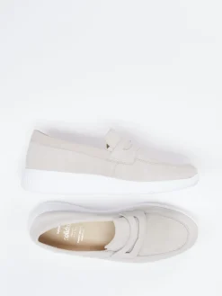– Slipper aus Veloursleder in Cremebeige-Solidus Online