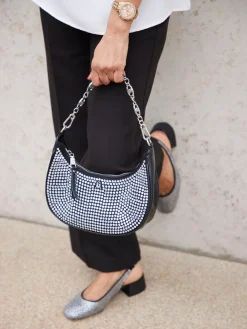 – Baguette Bag aus Synthetik mit Strass-Steve Madden Clearance