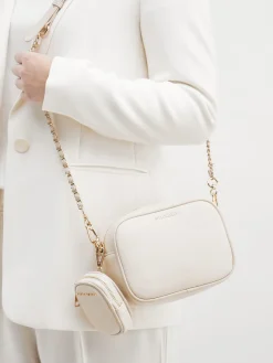 – Crossbody Bag aus Synthetik Creme-Steve Madden Sale