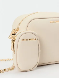 – Crossbody Bag aus Synthetik Creme-Steve Madden Sale