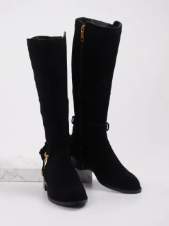 – Kniehohe Stiefel aus Veloursleder-Steve Madden Online