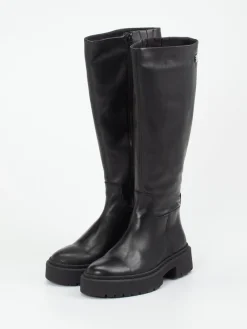 – Kniehohe Stiefel aus Glattleder-Steve Madden New
