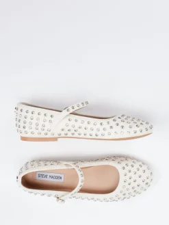 – Mary Jane Ballerinas aus Lederimitat creme-Steve Madden New
