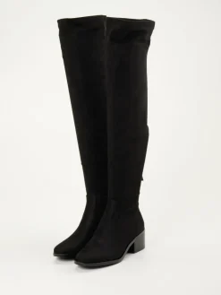 – Overknee-Stiefel aus Stretchvelours-Steve Madden Outlet