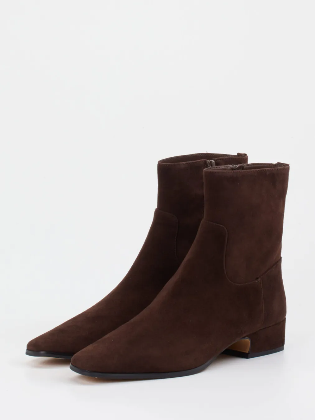 – Stiefelette aus Kalbleder Dunkel-Steve Madden Outlet