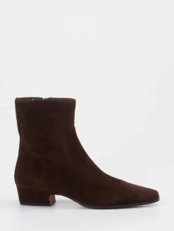 – Stiefelette aus Kalbleder Dunkel-Steve Madden Outlet