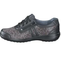 – Komfort-Sneaker aus Kalbleder und Textil anthrazit-Stuppy Hot