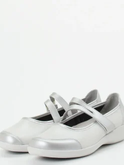 – Mary Jane Ballerina aus Stretch in Silber-Stuppy Sale