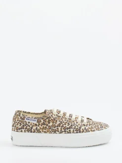 – Plateau-Sneaker aus Textil mit Leo-Print-Superga Sale