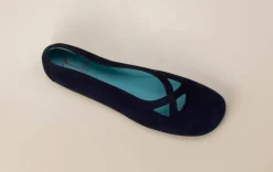 – Ballerinas aus Veloursleder dunkel-Thierry Rabotin Clearance