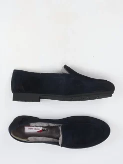 – Slipper aus Veloursleder Dunkel-Thierry Rabotin New