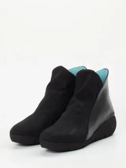 – Stiefelette aus Textil und Lammnappa-Thierry Rabotin Clearance