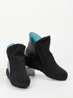 – Stiefelette aus Textil und Lammnappa-Thierry Rabotin Clearance