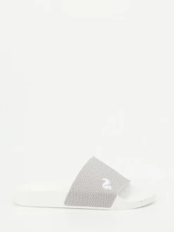 – Badepantolette aus Textil in Hell-Thies Sale