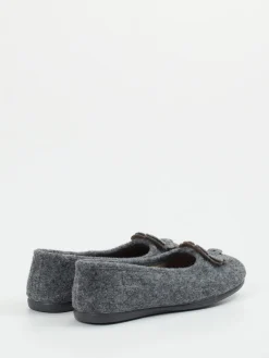 – Ballerina-Hausschuh aus Wollfilz anthrazit-Thies Outlet