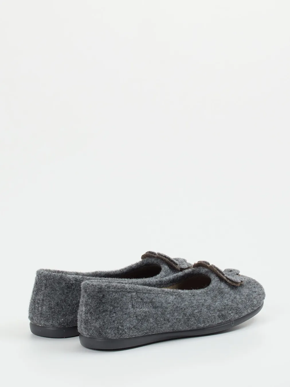 – Ballerina-Hausschuh aus Wollfilz anthrazit-Thies Outlet