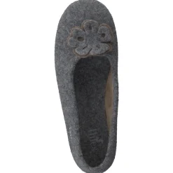 – Ballerina-Hausschuh aus Wollfilz anthrazit-Thies Outlet