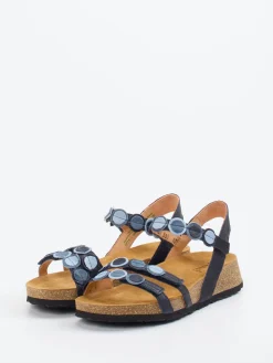 – Komfortsandale aus Ziegenleder in Dunkel-Think Online