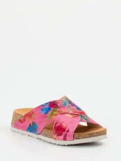 – Pantoletten aus geprägtem Leder color-Think New