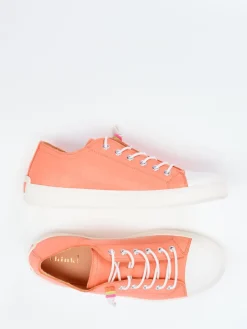 – Sneaker aus Kalbleder in Korallrosa-Think Best