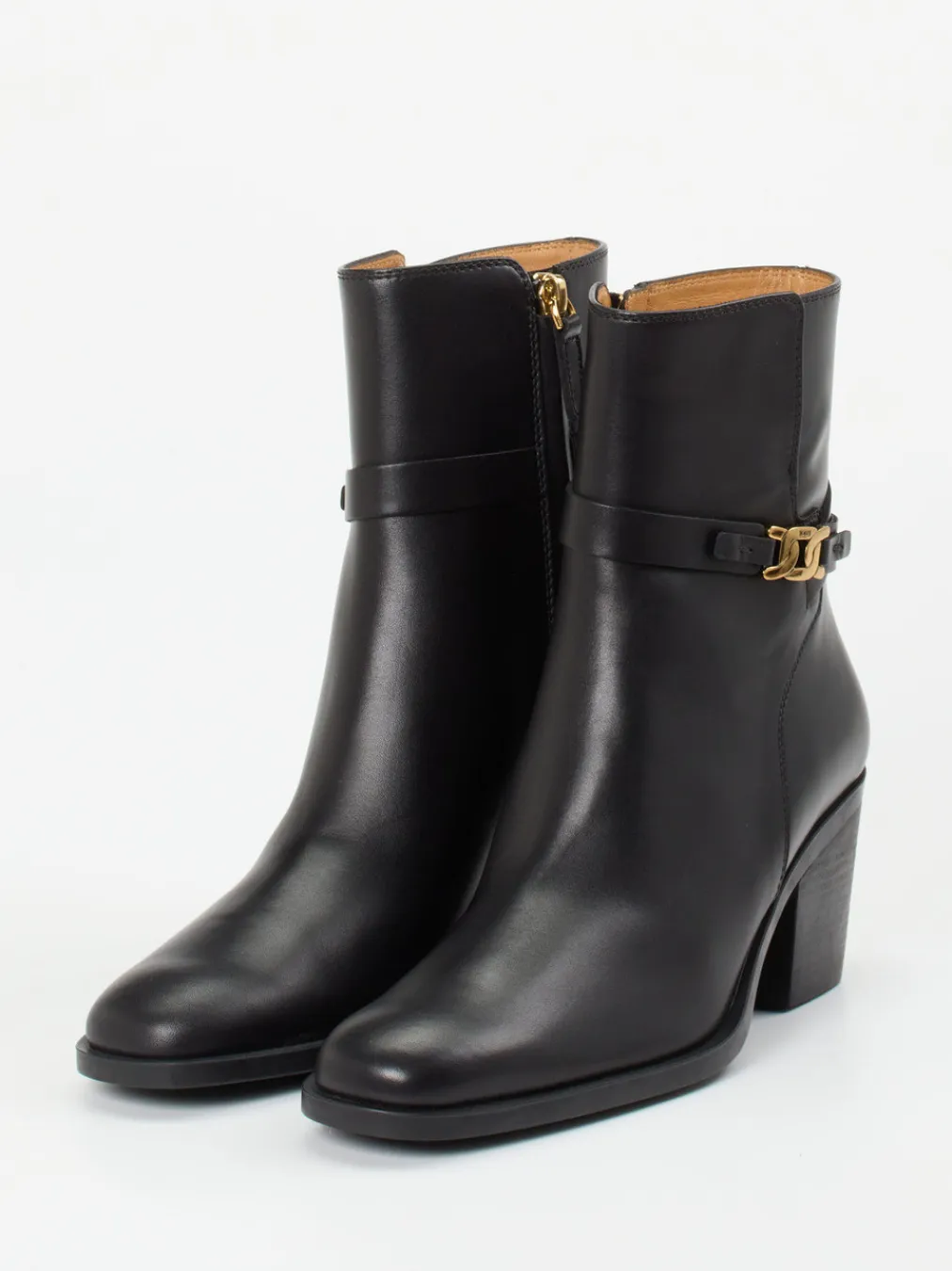 – Blockabsatz-Stiefeletten aus Kalbleder-Tod's Outlet