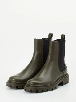 – Chelsea Boots aus Kalbleder Oliv-Tod's Hot