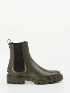 – Chelsea Boots aus Kalbleder Oliv-Tod's Hot