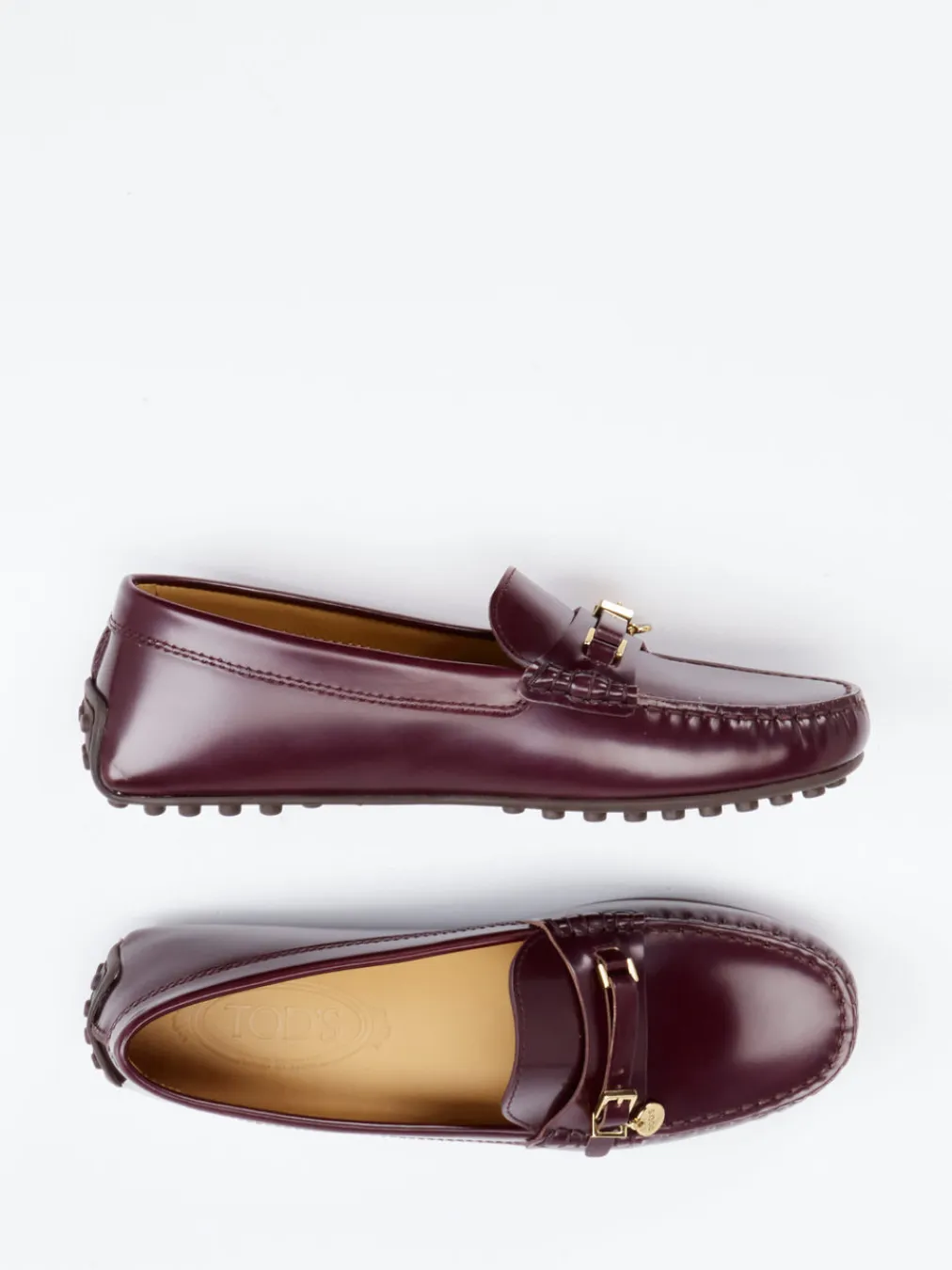 – Loafer aus Hochglanzleder in Bordeaux-Tod's Best