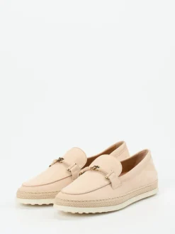 – Loafer aus Veloursleder in Puderrosa-Tod's Online