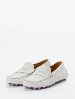 – Loafer aus Veloursleder in Hell-Tod's Hot