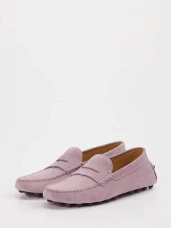 – Loafer aus Veloursleder in Altrosa-Tod's Best