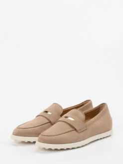– Loafer aus Veloursleder Sandbeige-Tod's New