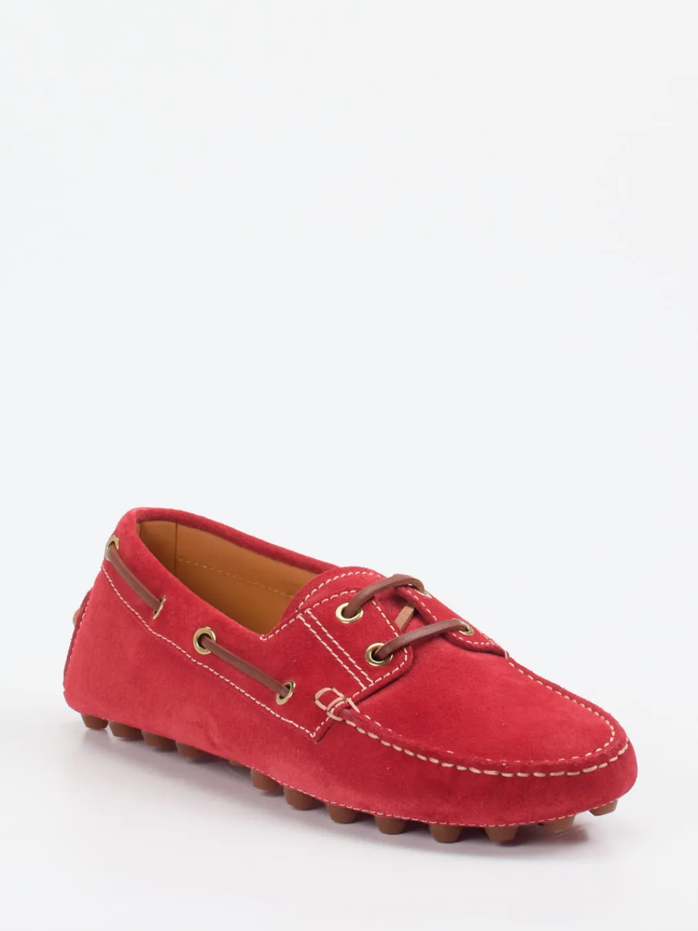 – Mokassin aus Veloursleder tomaten-Tod's Sale