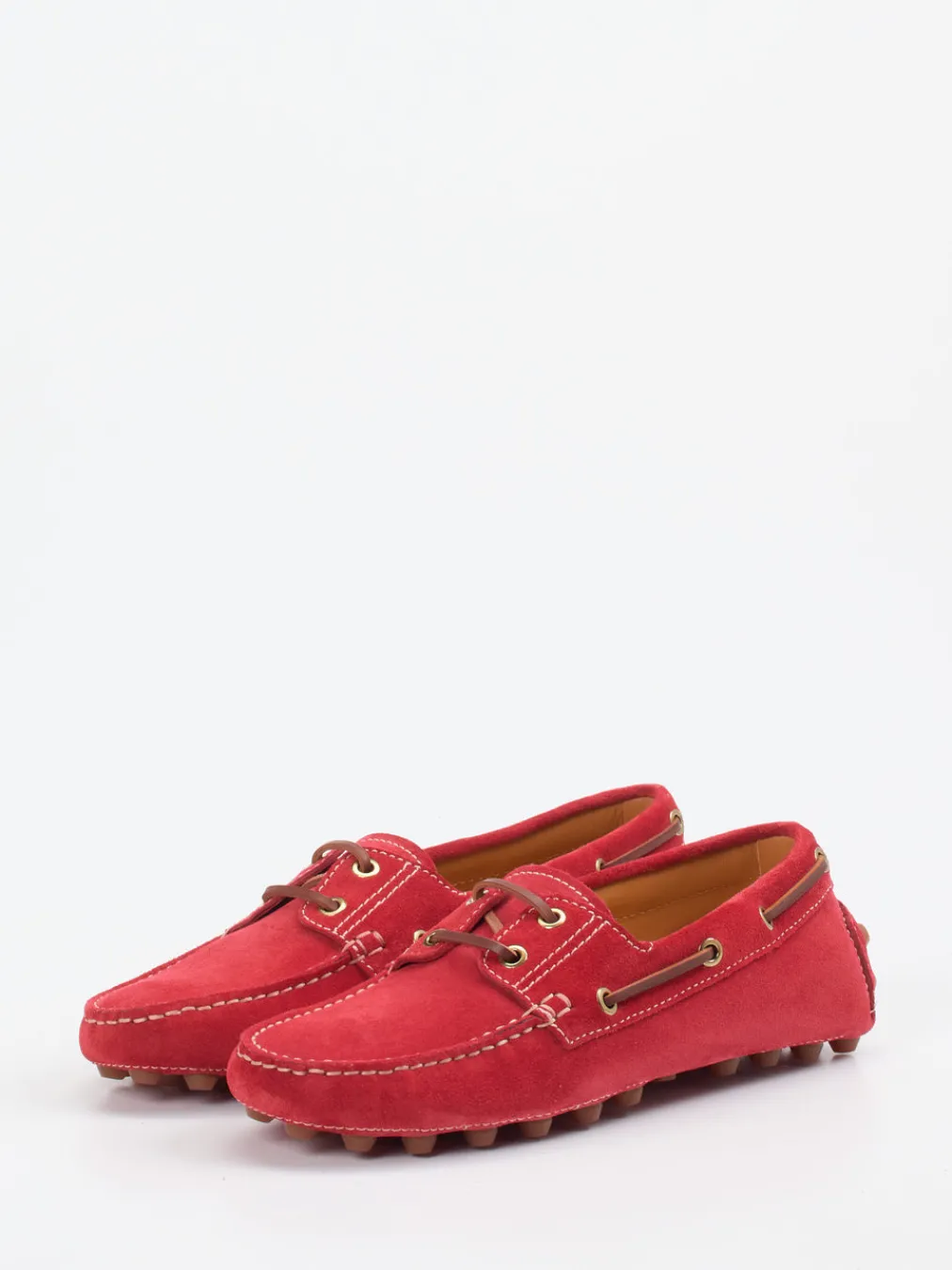 – Mokassin aus Veloursleder tomaten-Tod's Sale