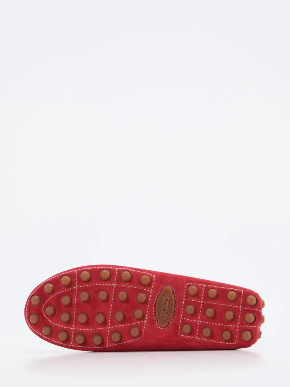 – Mokassin aus Veloursleder tomaten-Tod's Sale
