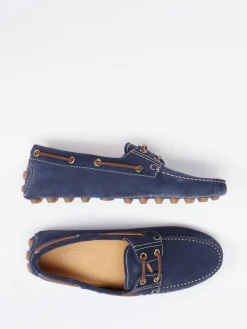 – Mokassin aus Veloursleder Marine-Tod's Discount