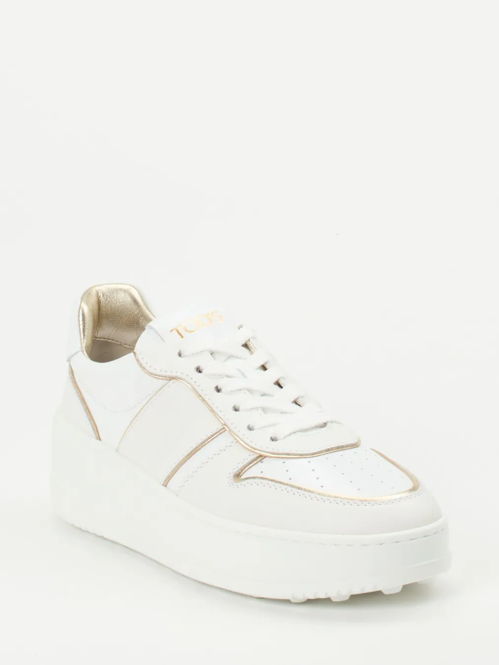 – Plateau-Sneaker aus Kalbleder -Gold-Tod's Sale